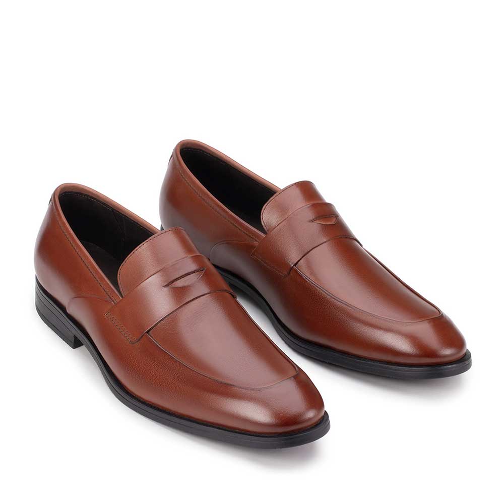 Mocassim Masculino Social Fascar Marrom Em Couro