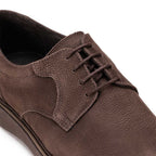 Sapato Masculino Casual Fascar Mafra Derby Marrom Em Couro