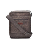 Bolsa Masculina Transversal Fascar Marrom Em Couro