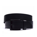 Cinto Masculino Casual Fascar Preto Em Couro