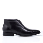Bota Masculina Social Fascar Airtech Preta Em Couro