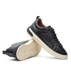 Sapatênis Masculino Casual Fascar Izi Preto Em Couro