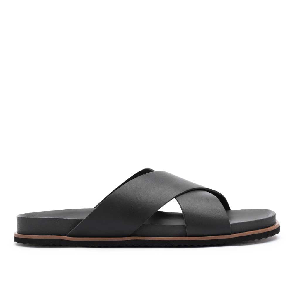 Chinelo Masculino Fascar LITE Preto em Couro