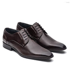 Sapato Masculino Social Fascar Derby Preto Em Couro