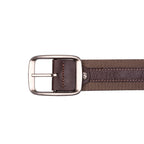 Cinto Masculino Casual Fascar Dupla Face Em Couro e Lona