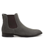 Bota Masculina Casual Fascar Chelsea Cinza Grafite em Couro