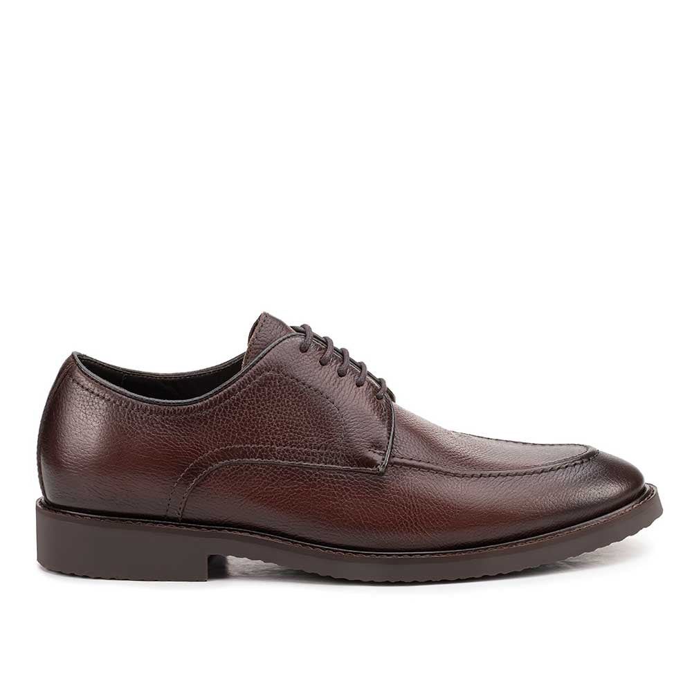 Sapato Masculino Social Fascar Derby Marrom em Couro
