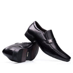 Mocassim Masculino Social Fascar Preto Em Couro