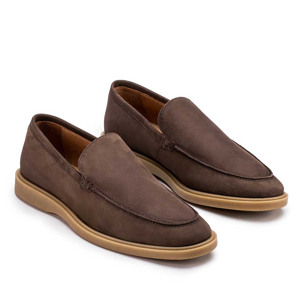 Mocassim Masculino Casual Fascar Sagres Marrom Em Couro