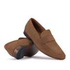 Mocassim Masculino Casual Fascar Marrom em Couro