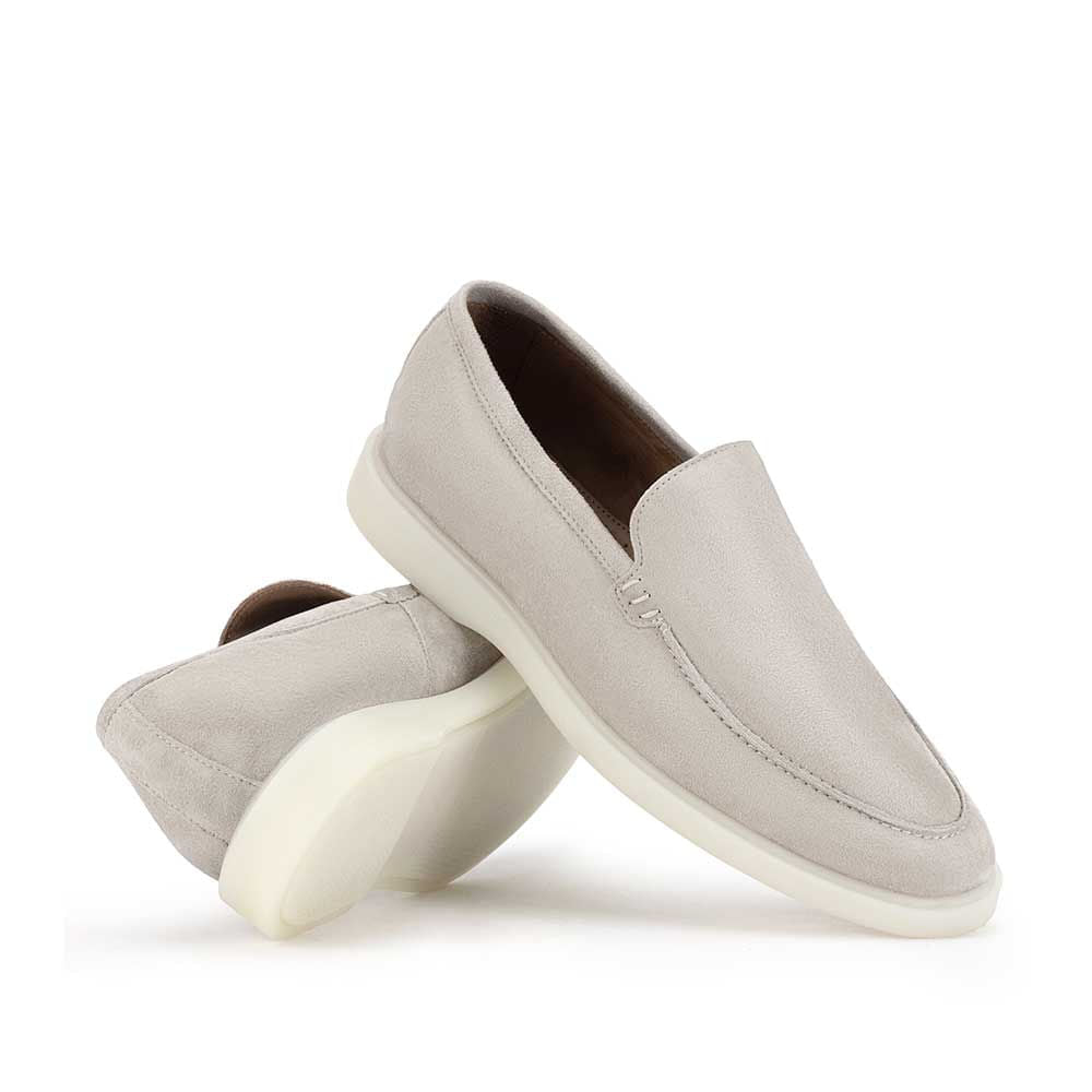 Mocassim Masculino Casual Fascar Sagres Cinza Em Couro