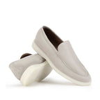 Mocassim Masculino Casual Fascar Sagres Cinza Em Couro