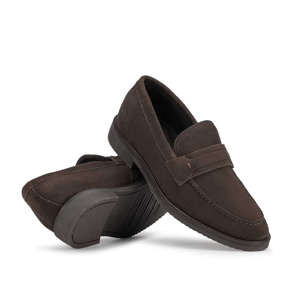 Mocassim Masculino Casual Fascar Café em Couro