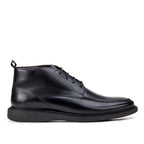 Bota Masculina Casual Fascar Mafra Preta Em Couro