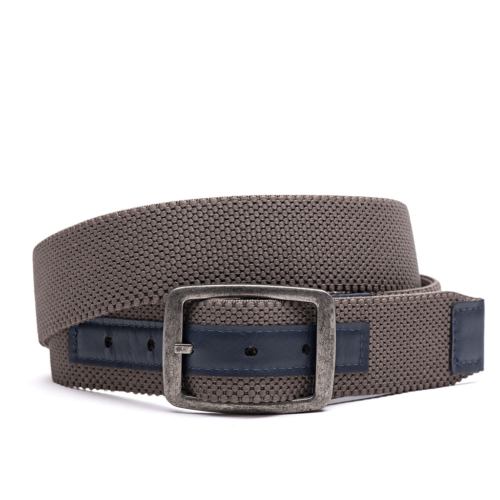 Cinto Masculino Casual Fascar Dupla Face Cinza Em Lona Flexível