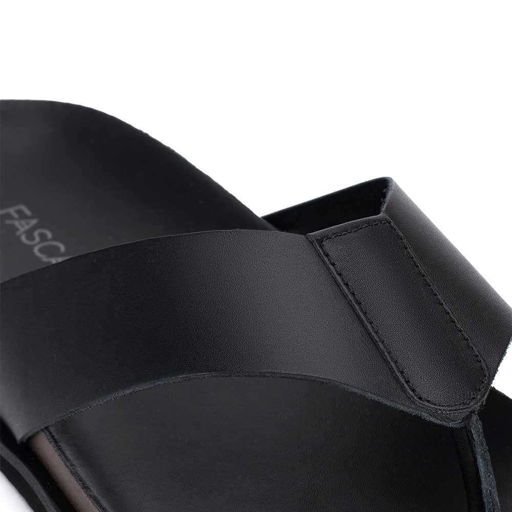 Chinelo Masculino Fascar LITE Preto em Couro