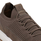 Tênis Masculino Casual Fascar Izi Cinza Em Knit