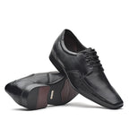 Sapato Masculino Social Fascar Derby Preto Em Couro