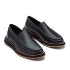 Mocassim Masculino Casual Fascar LITE Preto em Couro