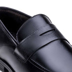 Mocassim Masculino Social Fascar Preto Em Couro
