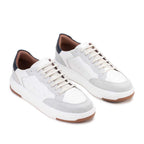 Tênis Masculino Casual Fascar Branco Em Couro