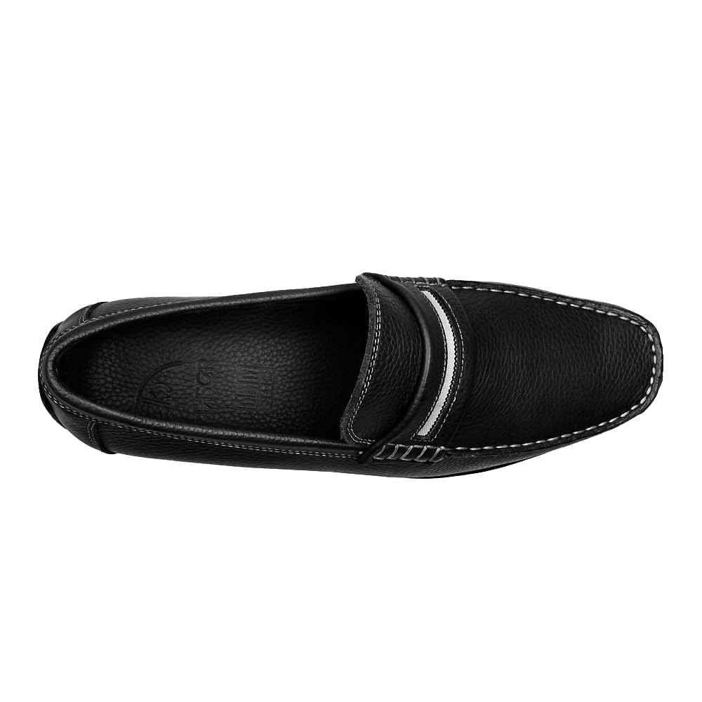 Drive Masculino Fascar Preto Em Couro