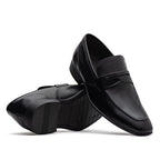 Mocassim Masculino Social Fascar Penny Loafer Preto Em Couro