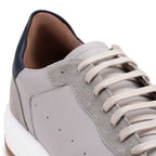 Tênis Masculino Casual Fascar Cinza Em Couro
