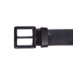 Cinto Masculino Casual Fascar Preto Em Couro
