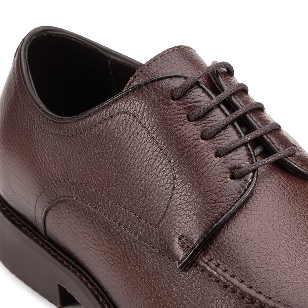 Sapato Masculino Social Fascar Derby Marrom em Couro
