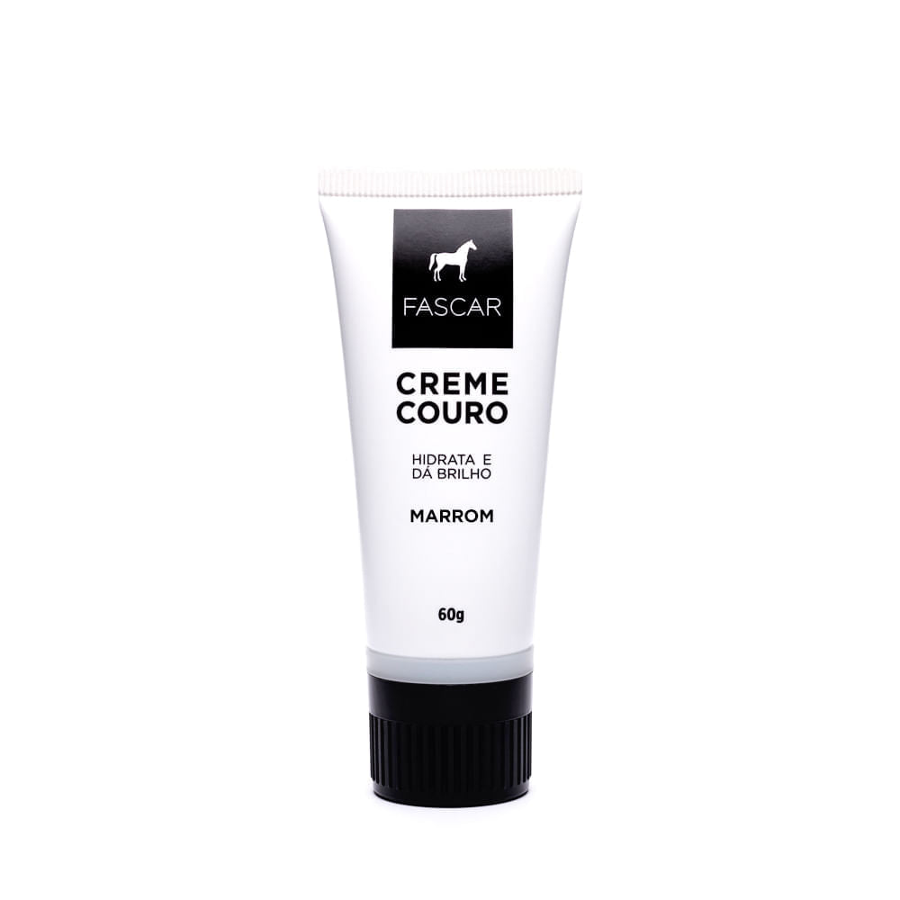 Creme Hidratante Fascar Marrom Claro  Para Sapato De Couro