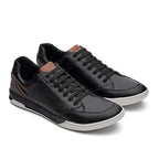 Sapatênis Masculino Casual Fascar Izi Preto Em Couro