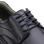 Sapato Masculino Social Fascar Derby Preto Em Couro