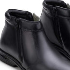 Bota Masculina Social Fascar Preta Em Couro