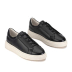 Tênis Masculino Casual Fascar Preto em Couro