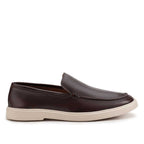 Mocassim Masculino Casual Fascar LITE Marrom em Couro