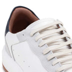 Tênis Masculino Casual Fascar Branco Em Couro