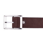 Cinto Masculino Casual Fascar Marrom Em Couro