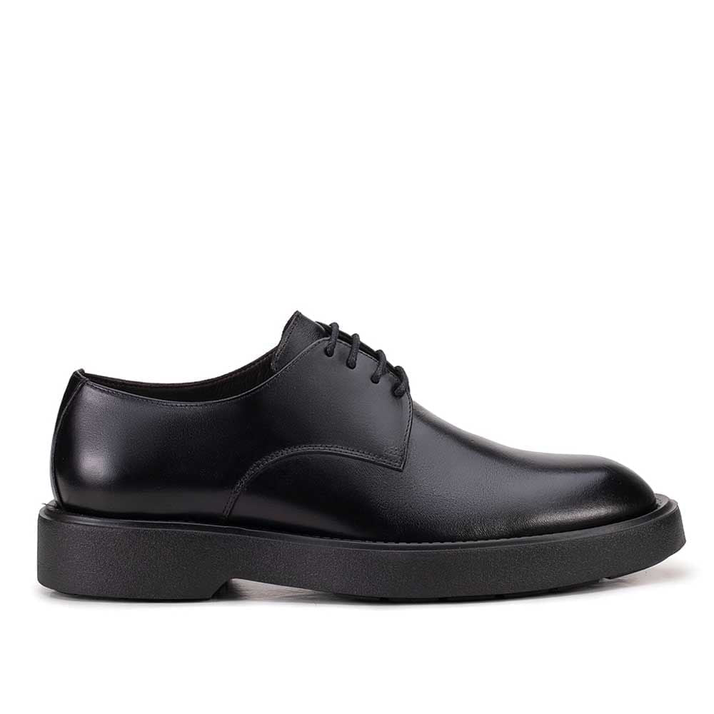 Sapato Masculino Casual Derby Fascar LITE Preto em Couro