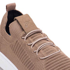 Tênis Masculino Casual Fascar Izi Bege Em Knit