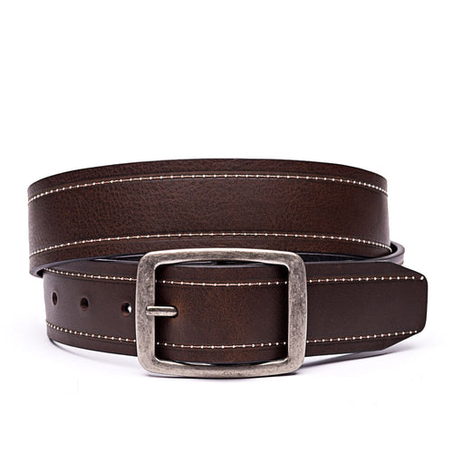 Cinto Masculino Casual Fascar Dupla Face Em Couro