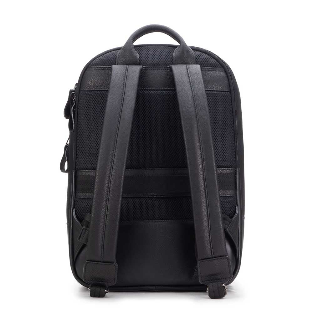 Mochila Masculina Executiva Fascar Preta Em Couro