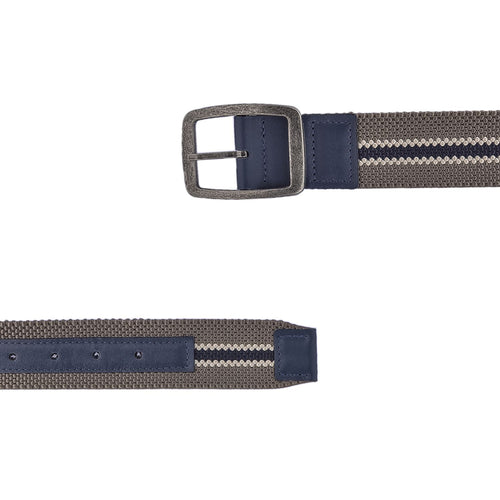 Cinto Masculino Casual Fascar Dupla Face Cinza Em Lona Flexível