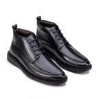Bota Masculina Casual Fascar Mafra Preta Em Couro