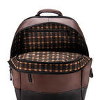 Mochila Masculina Executiva Fascar Marrom Em Couro