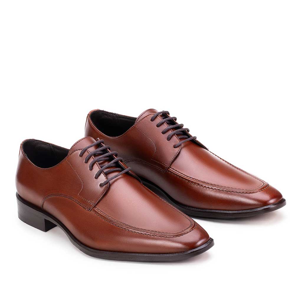 Sapato Masculino Social Fascar Coimbra Derby Em Couro