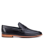 Mocassim Masculino Social Fascar Penny Loafer Preto Em Couro