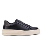 Tênis Masculino Casual Fascar Izi Preto Em Couro