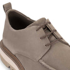 Sapato Masculino Casual Derby Fascar Cinza em Couro