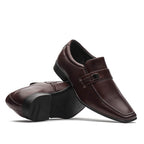 Sapato Masculino Social Fascar Lite Derby Marrom Em Couro